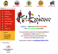 The Art Explorer - Artist E-commerce website